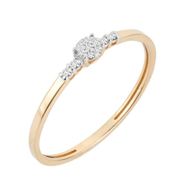 Anel Solitário com Brilhantes