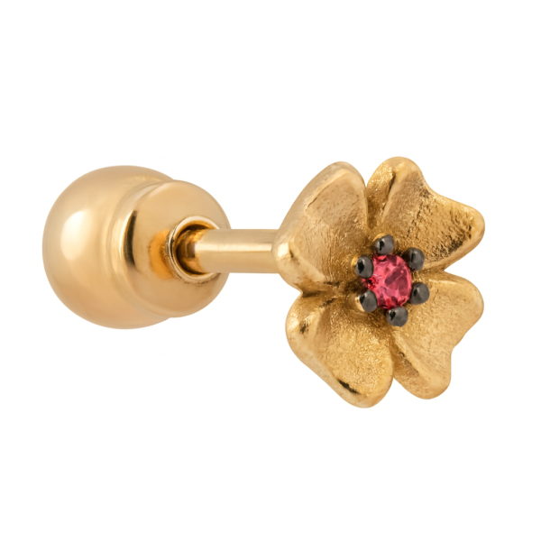 Piercing Flor com Pedra