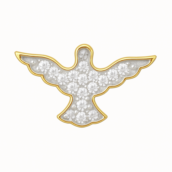 Pingente Espírito Santo com Brilhantes