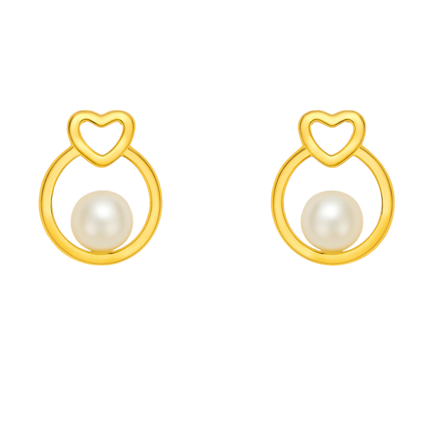Brinco Coração Pérola