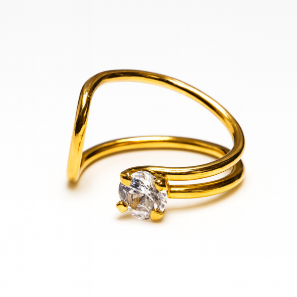 Piercing 2 Argolas com Pedra