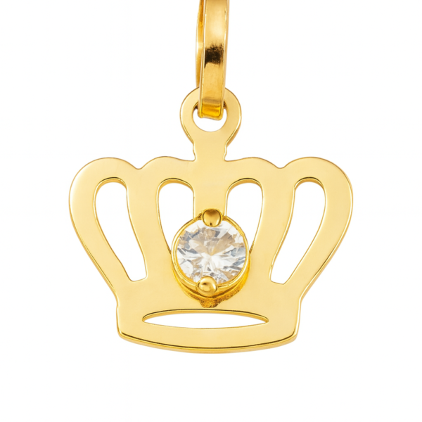 Pingente Coroa com Pedra