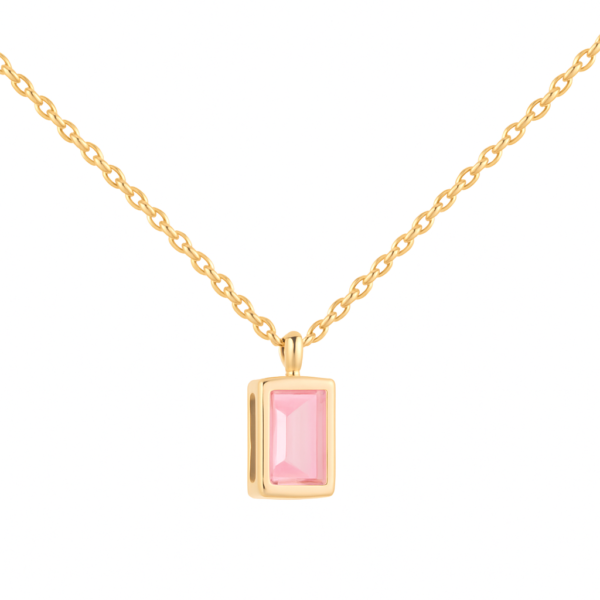 Gargantilha com Pedra Rubelita