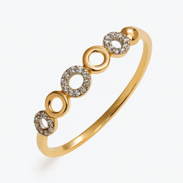 Anel Círculos com Pedras