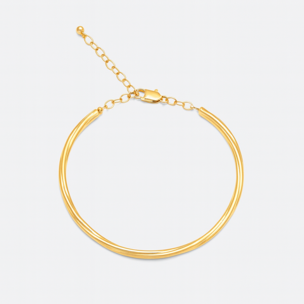 Bracelete Aro Rígido Torcido