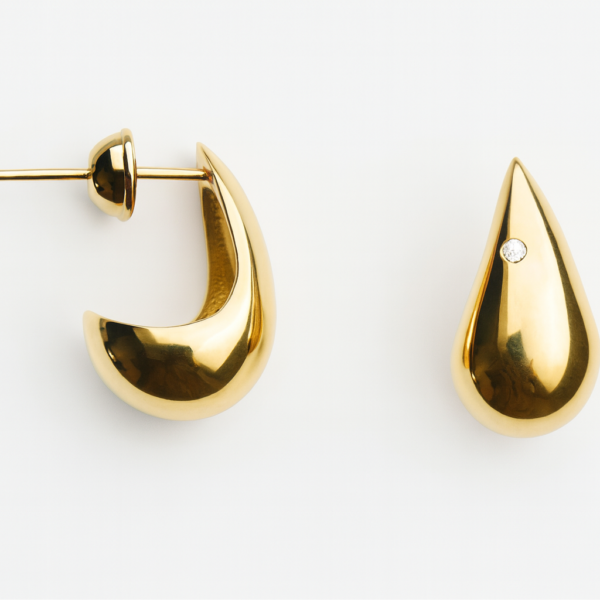 Brinco Gota com Brilhante