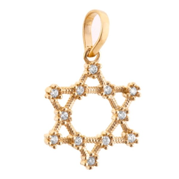 Pingente Estrela de Davi com Pedras