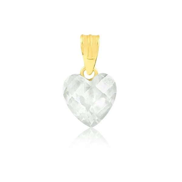 Pingente Coração Cristal