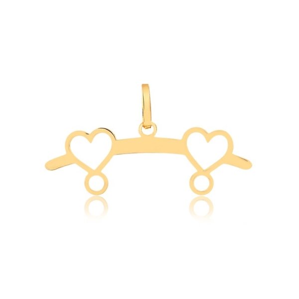 Pingente Canga 2 Corações