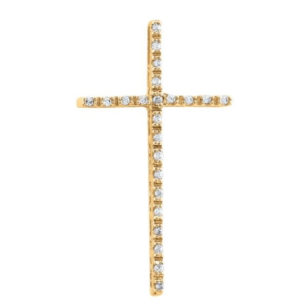 Pingente Cruz Galeria com Pedras