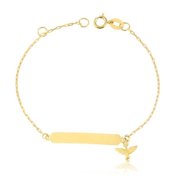 Pulseira com Placa e Espírito Santo