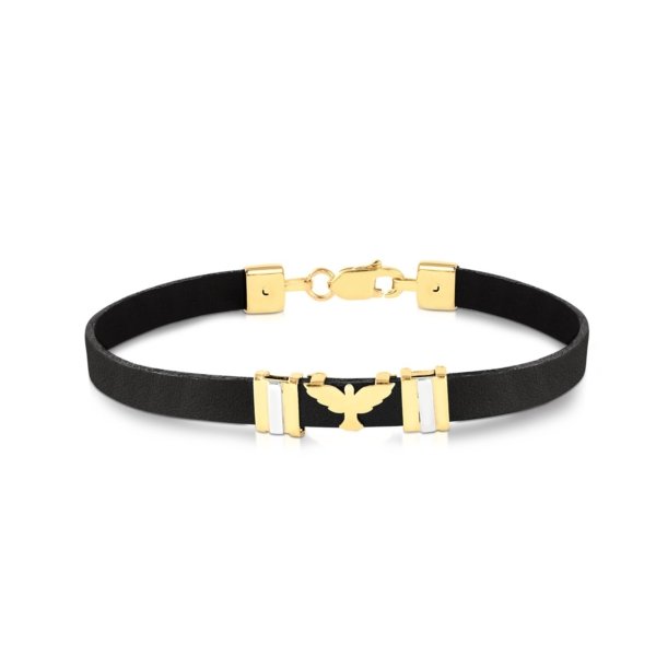 Pulseira Couro e Espírito Santo