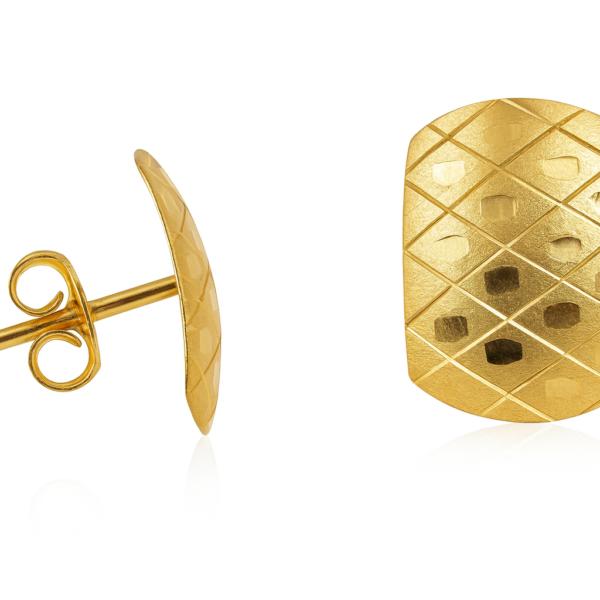 Brinco Chapa Diamantado