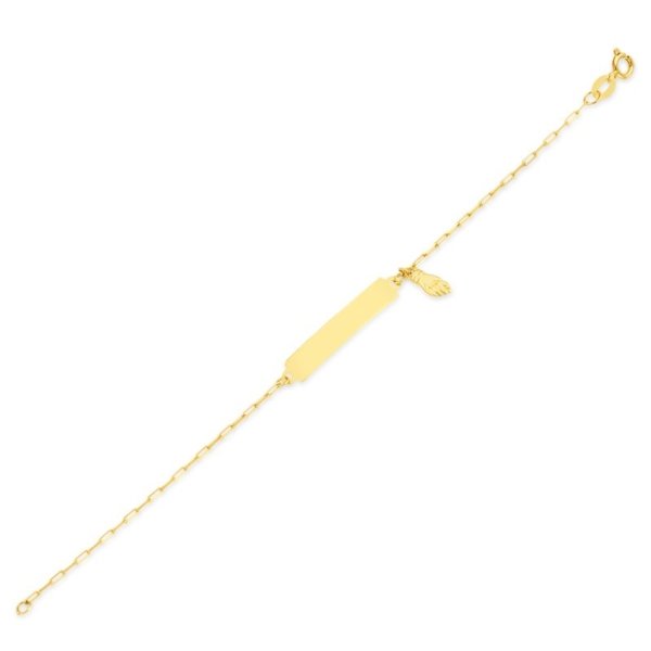 Pulseira com Placa e Figa