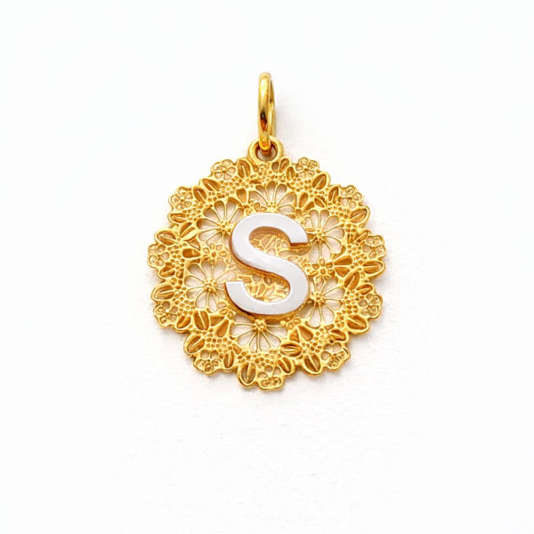 Pingente Mandala Letra S