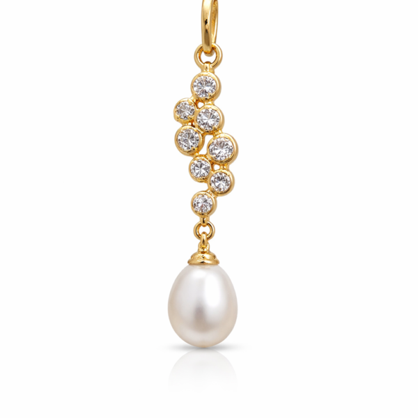 Pingente 8 Pedras e Pérola