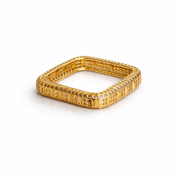 Anel Aro Quadrado Diamantado